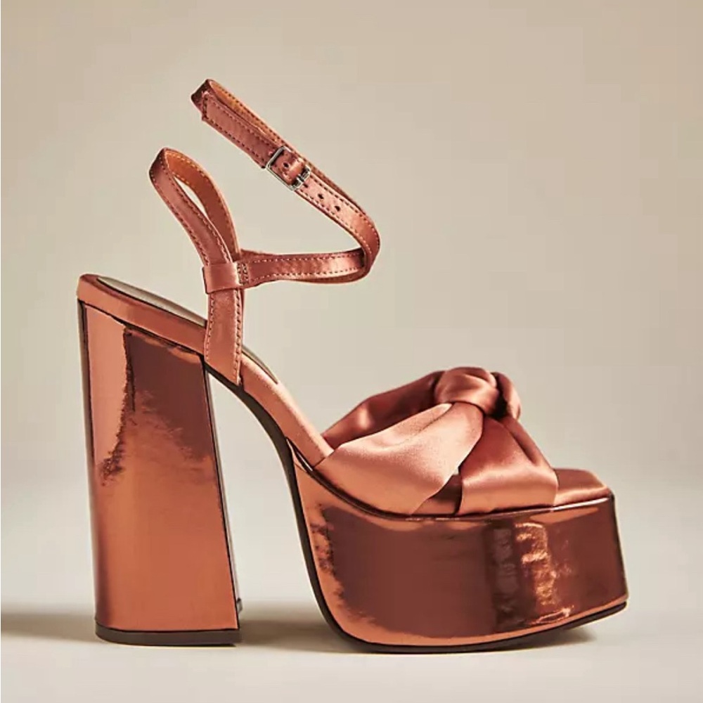ISO JEFFREY CAMPBELL Seventies Heels In Brown - Picture 1 of 4